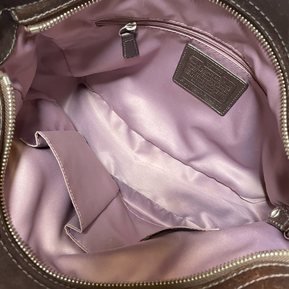 Coach Large Zoe Hobo Bag in Signature Jacquard WITH Crossbody Strap EUC ๐คฉ - Picture 12 of 17